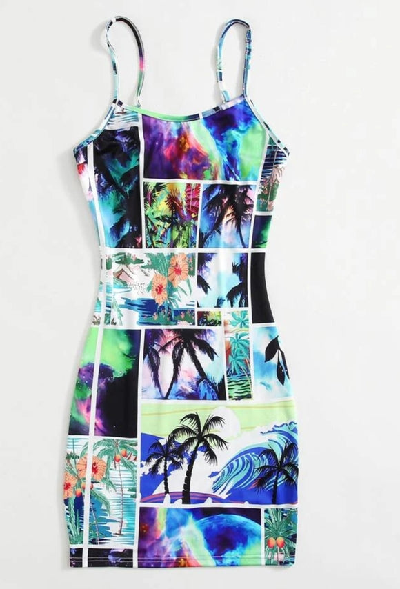 Miami Vice Bodycon Dress